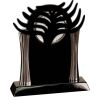 [T307] 8.25" Black/Silver Piano Finish Clock Thumbnail