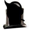 [T307] 8.25" Black/Silver Piano Finish Clock Thumbnail