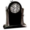 [T307] 8.25" Black/Silver Piano Finish Clock Thumbnail