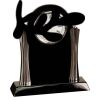 [T307] 8.25" Black/Silver Piano Finish Clock Thumbnail