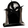 [T307] 8.25" Black/Silver Piano Finish Clock Thumbnail