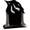 [T307] 8.25" Black/Silver Piano Finish Clock Thumbnail