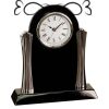 [T307] 8.25" Black/Silver Piano Finish Clock Thumbnail