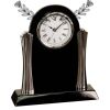 [T307] 8.25" Black/Silver Piano Finish Clock Thumbnail