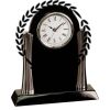 [T307] 8.25" Black/Silver Piano Finish Clock Thumbnail