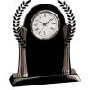 [T307] 8.25" Black/Silver Piano Finish Clock Thumbnail