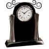 [T307] 8.25" Black/Silver Piano Finish Clock Thumbnail