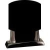 [T307] 8.25" Black/Silver Piano Finish Clock Thumbnail