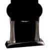 [T307] 8.25" Black/Silver Piano Finish Clock Thumbnail