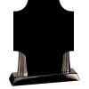 [T307] 8.25" Black/Silver Piano Finish Clock Thumbnail