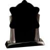 [T307] 8.25" Black/Silver Piano Finish Clock Thumbnail