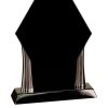 [T307] 8.25" Black/Silver Piano Finish Clock Thumbnail
