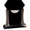[T307] 8.25" Black/Silver Piano Finish Clock Thumbnail