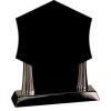 [T307] 8.25" Black/Silver Piano Finish Clock Thumbnail