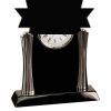 [T307] 8.25" Black/Silver Piano Finish Clock Thumbnail