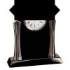 [T307] 8.25" Black/Silver Piano Finish Clock Thumbnail
