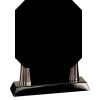 [T307] 8.25" Black/Silver Piano Finish Clock Thumbnail
