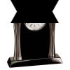 [T307] 8.25" Black/Silver Piano Finish Clock Thumbnail