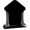 [T307] 8.25" Black/Silver Piano Finish Clock Thumbnail