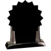 [T307] 8.25" Black/Silver Piano Finish Clock Thumbnail