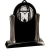 [T307] 8.25" Black/Silver Piano Finish Clock Thumbnail