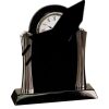 [T307] 8.25" Black/Silver Piano Finish Clock Thumbnail