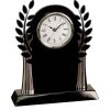 [T307] 8.25" Black/Silver Piano Finish Clock Thumbnail