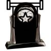 [T307] 8.25" Black/Silver Piano Finish Clock Thumbnail