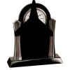 [T307] 8.25" Black/Silver Piano Finish Clock Thumbnail