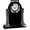 [T307] 8.25" Black/Silver Piano Finish Clock Thumbnail