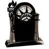 [T307] 8.25" Black/Silver Piano Finish Clock Thumbnail