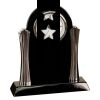 [T307] 8.25" Black/Silver Piano Finish Clock Thumbnail