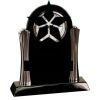 [T307] 8.25" Black/Silver Piano Finish Clock Thumbnail