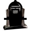 [T307] 8.25" Black/Silver Piano Finish Clock Thumbnail