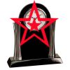 [T307] 8.25" Black/Silver Piano Finish Clock Thumbnail