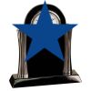 [T307] 8.25" Black/Silver Piano Finish Clock Thumbnail