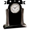 [T307] 8.25" Black/Silver Piano Finish Clock Thumbnail