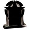 [T307] 8.25" Black/Silver Piano Finish Clock Thumbnail