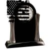 [T307] 8.25" Black/Silver Piano Finish Clock Thumbnail