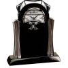 [T307] 8.25" Black/Silver Piano Finish Clock Thumbnail
