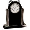 [T307] 8.25" Black/Silver Piano Finish Clock Thumbnail