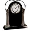 [T307] 8.25" Black/Silver Piano Finish Clock Thumbnail