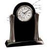 [T307] 8.25" Black/Silver Piano Finish Clock Thumbnail