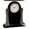 [T307] 8.25" Black/Silver Piano Finish Clock Thumbnail