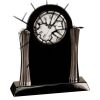 [T307] 8.25" Black/Silver Piano Finish Clock Thumbnail