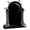 [T307] 8.25" Black/Silver Piano Finish Clock Thumbnail