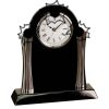 [T307] 8.25" Black/Silver Piano Finish Clock Thumbnail