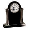 [T307] 8.25" Black/Silver Piano Finish Clock Thumbnail