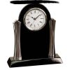 [T307] 8.25" Black/Silver Piano Finish Clock Thumbnail