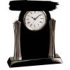 [T307] 8.25" Black/Silver Piano Finish Clock Thumbnail